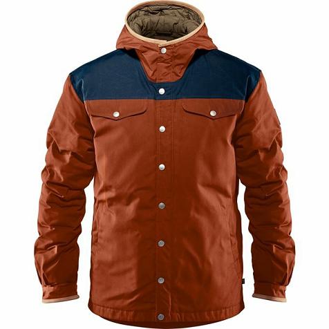 Fjällräven Men Greenland Down Jacket Orange PH210491 Philippines